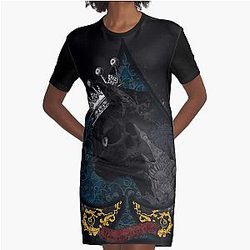 Behemoth the Cat  (Master & Margarita) Graphic T-Shirt Dress