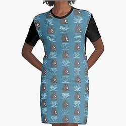 Behemoth the Cat - lit quotes series Graphic T-Shirt Dress