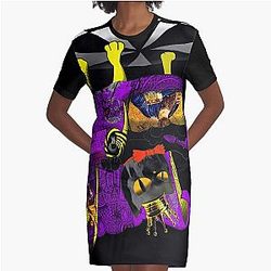 Behemoth the Cat  (Master & Margarita) Graphic T-Shirt Dress