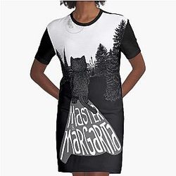 Behemoth the Cat (Master and Margarita) Graphic T-Shirt Dress