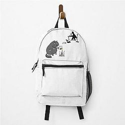 Manuscripts don't burn - The Master & Cat Behemoth - Funny Mikhail Bulgakov "The Master and Margarita" Gift Backpack