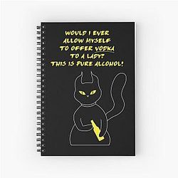 Behemoth the Cat pure alcohol Spiral Notebook