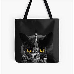 Behemoth the Cat (Bulgakov's Master and Margarita) All Over Print Tote Bag