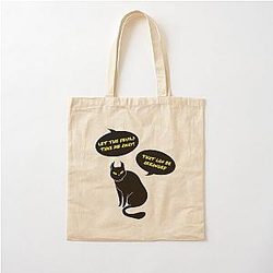 Behemoth the Cat as a devil Cotton Tote Bag