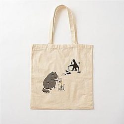 Manuscripts don't burn - The Master & Cat Behemoth - Funny Mikhail Bulgakov "The Master and Margarita" Gift Cotton Tote Bag