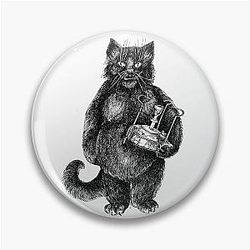 Behemoth the Cat Pin