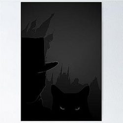 Woland and Cat Behemoth (Master and Margarita) Poster