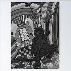 Behemoth the Cat Swinging on a Chandelier Poster