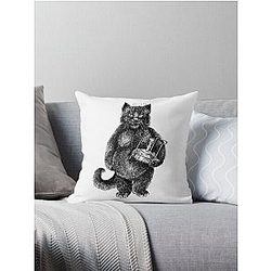 Behemoth the Cat Throw Pillow
