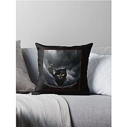 Black Cat Behemoth (Master And Margarita) Throw Pillow