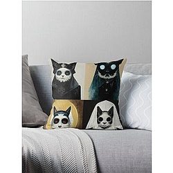 Belial Behemoth Beelzebub Throw Pillow
