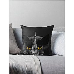 Behemoth the Cat (Bulgakov's Master and Margarita) Throw Pillow