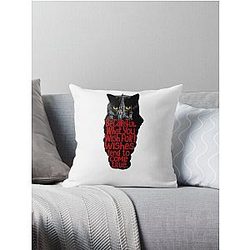 Behemoth The Cat Master And Margarita Throw Pillow