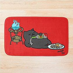 Behemoth the Cat Bath Mat
