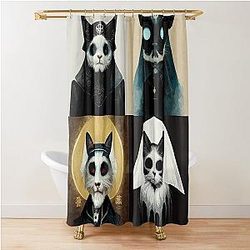 Belial Behemoth Beelzebub Shower Curtain