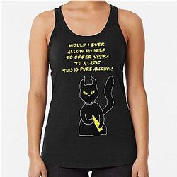 Behemoth the Cat pure alcohol Racerback Tank Top