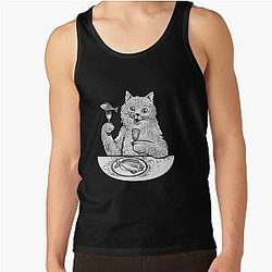 Behemoth cat sketch. White Tank Top