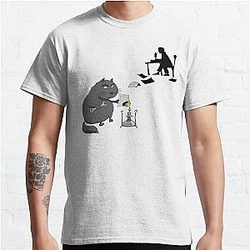 Manuscripts don't burn - The Master & Cat Behemoth - Funny Mikhail Bulgakov "The Master and Margarita" Gift Classic T-Shirt