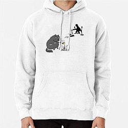 Manuscripts don't burn - The Master & Cat Behemoth - Funny Mikhail Bulgakov "The Master and Margarita" Gift Pullover Hoodie