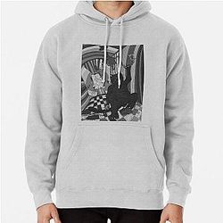 Behemoth the Cat Swinging on a Chandelier Pullover Hoodie