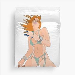 Bella Thorne Swimwear Manga Style Duvet Cover
