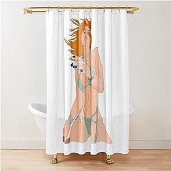 Bella Thorne Swimwear Manga Style Shower Curtain