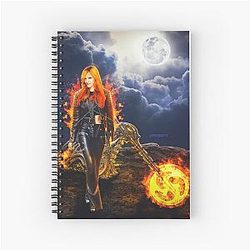 Bella Thorne Female Ghost Rider Spiral Notebook