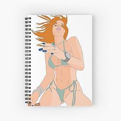 Bella Thorne Swimwear Manga Style Spiral Notebook