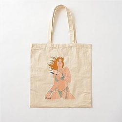 Bella Thorne Swimwear Manga Style Cotton Tote Bag