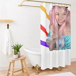 Belle Delphine Pointing Shower Curtain Premium Merch Store