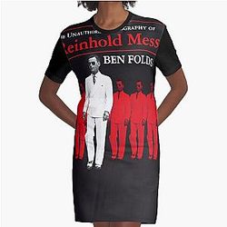 Ben Folds Five - La biographie non autorisée de Reinhold Messner - Album Art T-shirt classique Graphic T-Shirt Dress