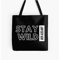of Stay wild ben azelart All Over Print Tote Bag