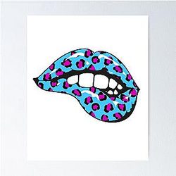 Ben Azelart Merch Lip Logo Poster
