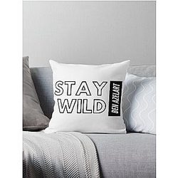 Stay wild ben azelart Throw Pillow