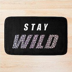 Stay Wild Ben Azelart Bath Mat