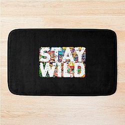 stay wild ben azelart  Bath Mat