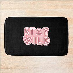 stay wild ben azelart    Bath Mat