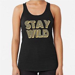 Ben Azelart Stay Wild Essential    Racerback Tank Top