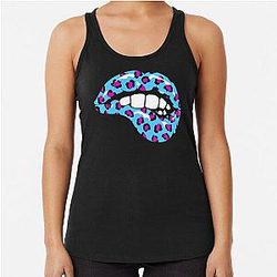 Ben Azelart Merch Lip   Racerback Tank Top