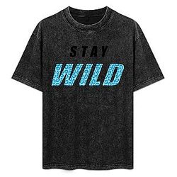 Stay Wild Blue Design PTTT2404 Washed Ben Azelart T-Shirts