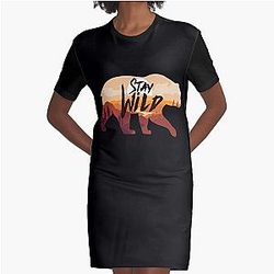 Stay Wild Ben azelart        Graphic T-Shirt Dress