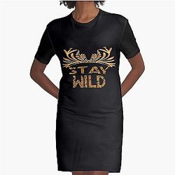 stay wild ben azelart hoodie   Graphic T-Shirt Dress