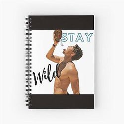 Ben Azelart Stay Wild Alzert ben Spiral Notebook