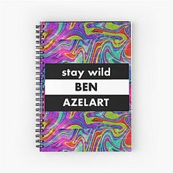 stay wild ben azelart Spiral Notebook
