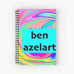 ben azelart Spiral Notebook