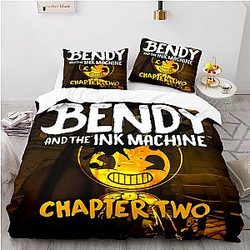 Bendy and The Ink Machine Cute Bedding Set Queen King Size