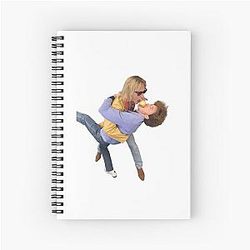 Joe Mazzello and Ben Hardy Hard Spiral Notebook