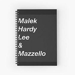 Rami Malek Joe Mazzello Gwilym Lee Ben Hardy Spiral Notebook
