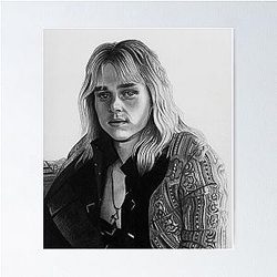 Drawing of Ben Hardy as Roger Taylor Poster