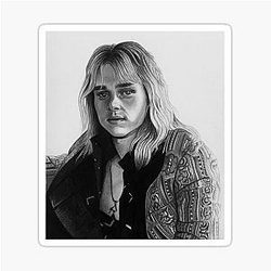 Drawing of Ben Hardy as Roger Taylor Sticker